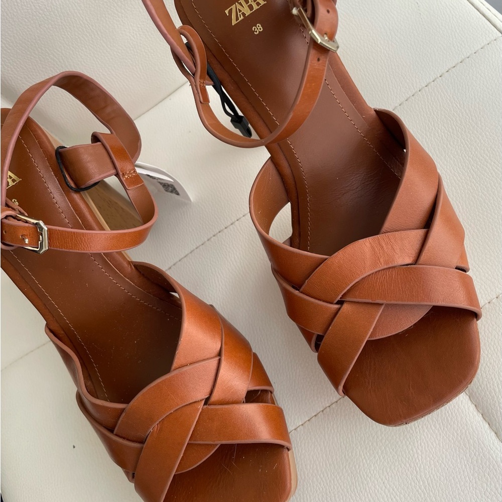 Platform Sandals ZARA NWT - Picture 4 of 5